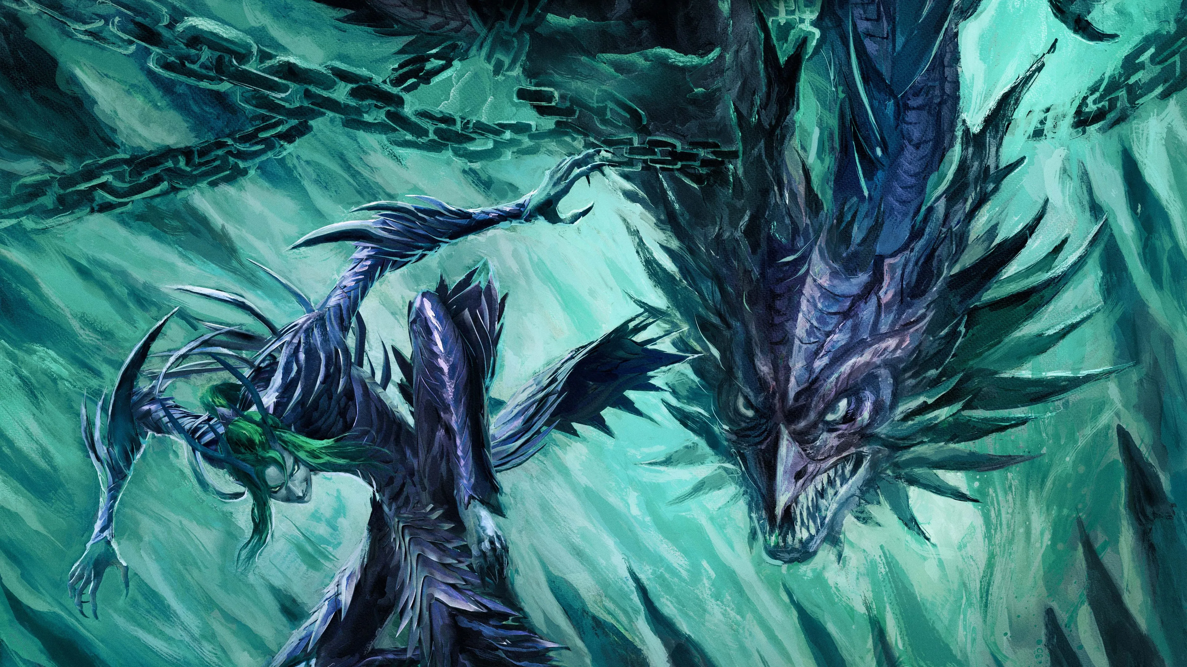 敖顺 哪吒 高清 4k 壁纸 哪吒 魔童闹海 4K壁纸