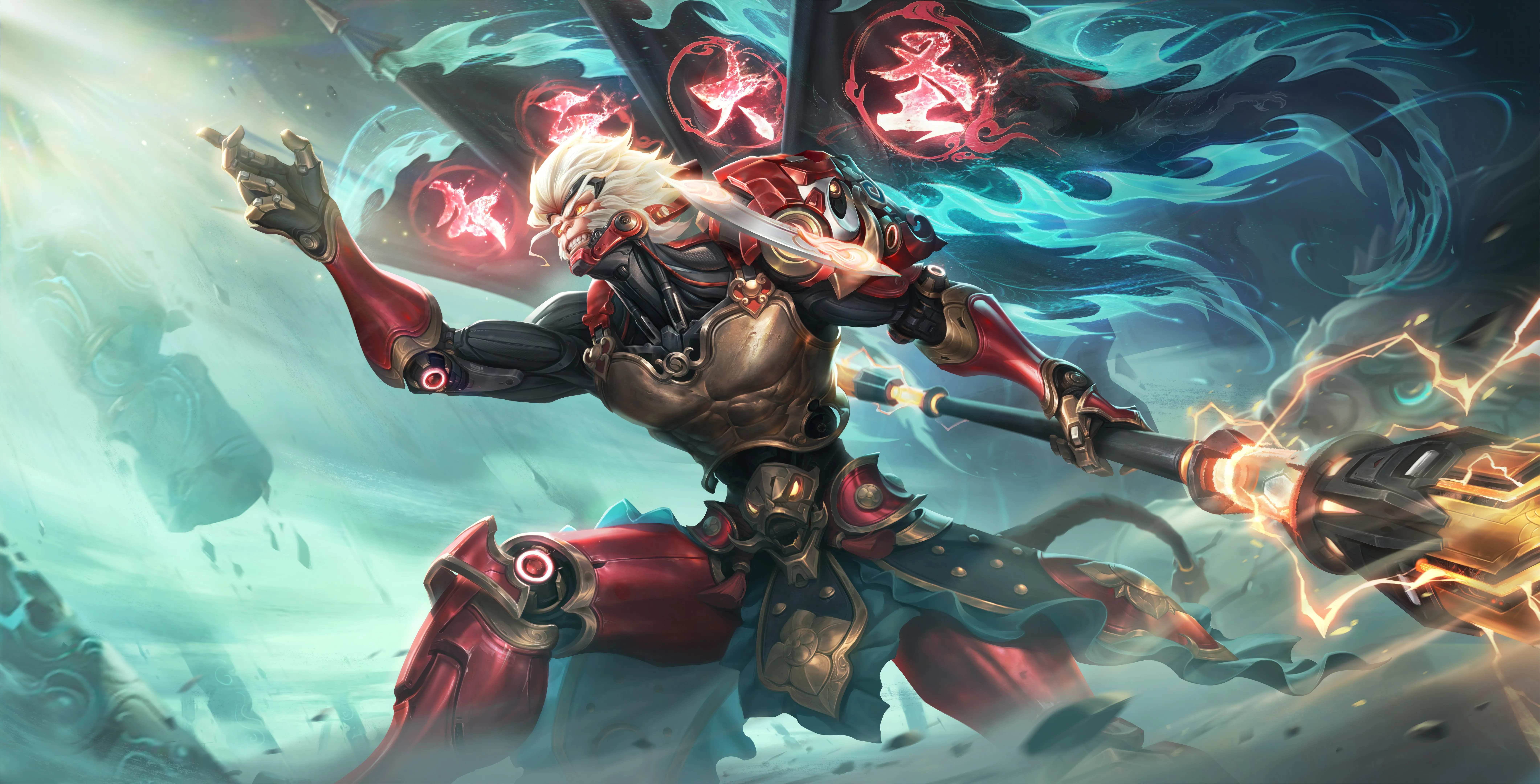 游戏 王者荣耀 电子游戏 孙悟空 立绘 绘画 电脑壁纸 8K壁纸