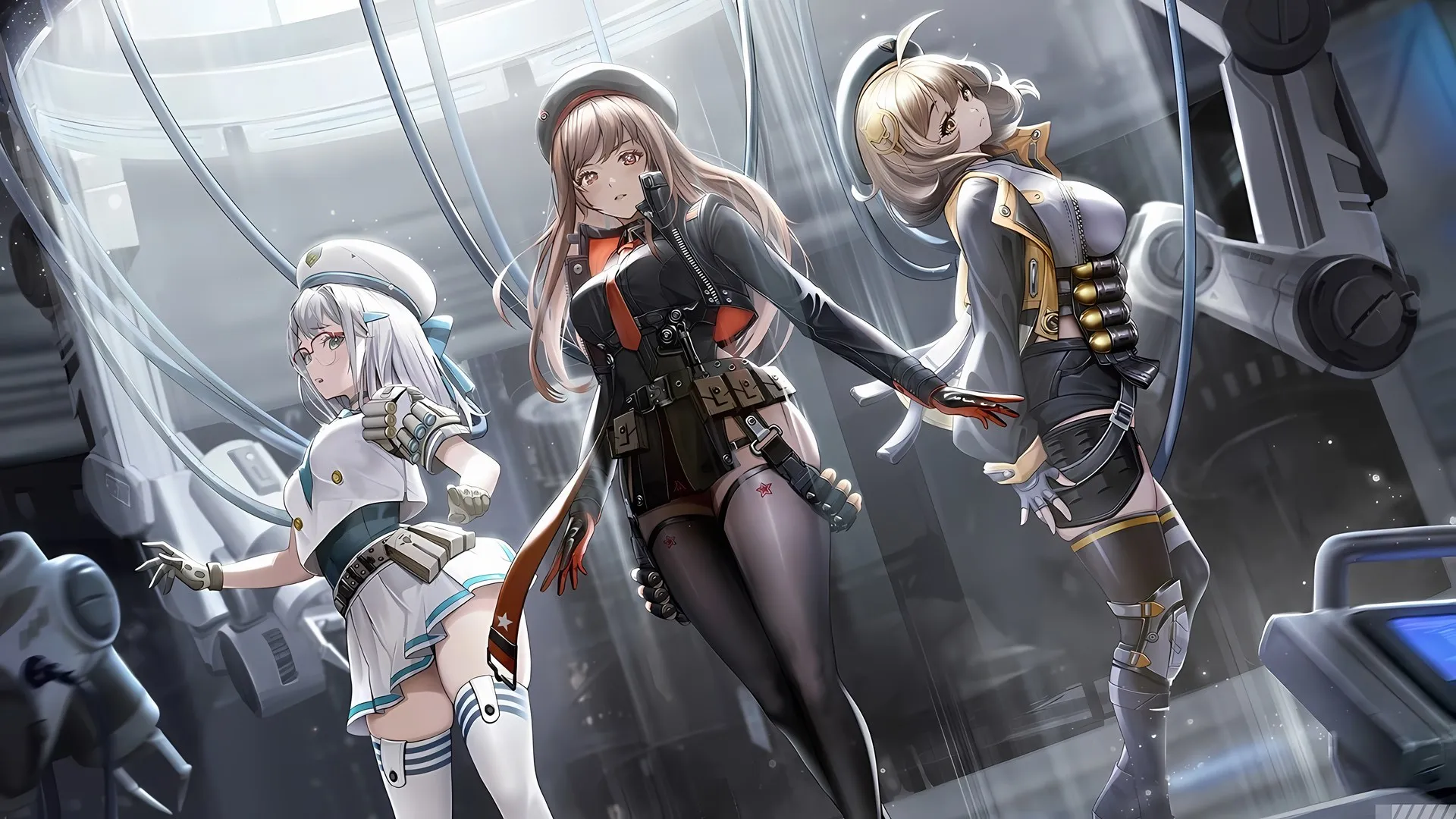 女性三人组 胜利女神 阿尼斯 拉皮 动漫女孩