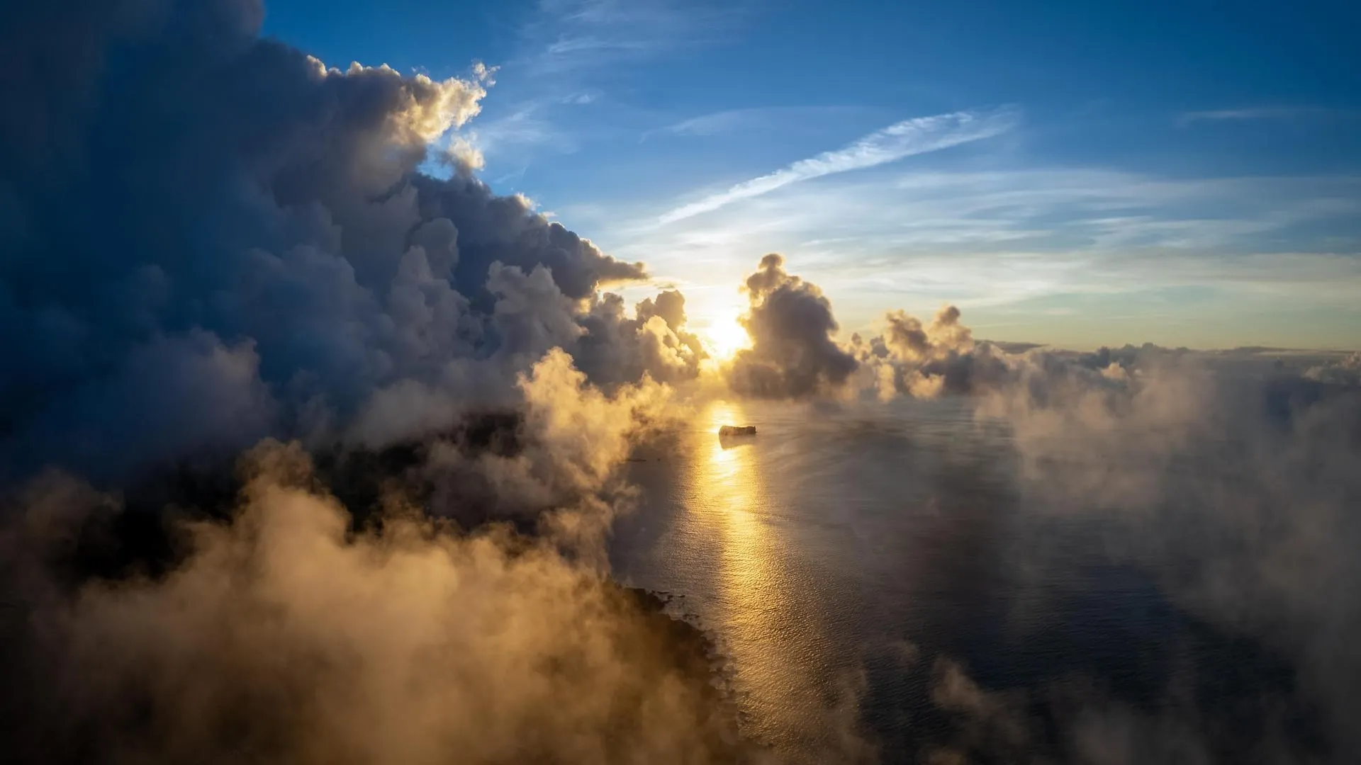 亚速尔群岛 岛屿 海岸 日出 云 海 风景 自然 天空