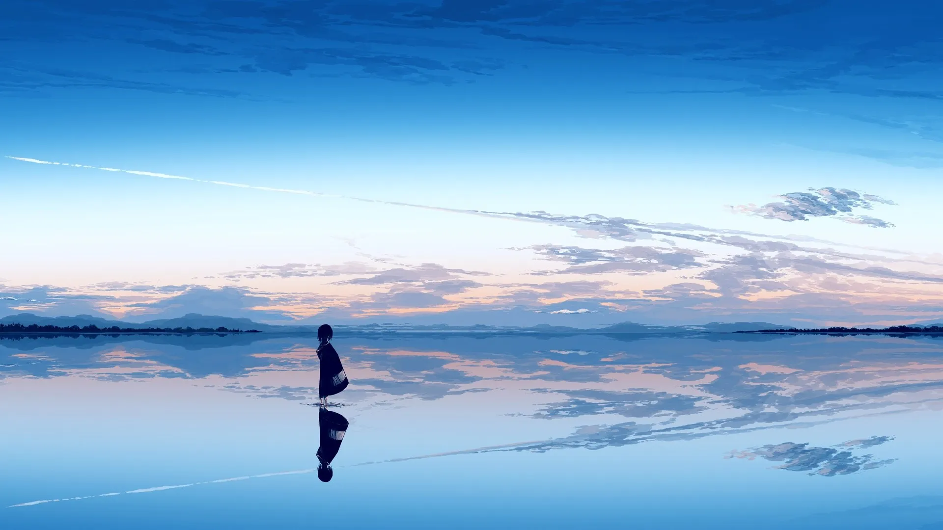 望向别处 水 云 天空 风景 电脑壁纸 4K壁纸