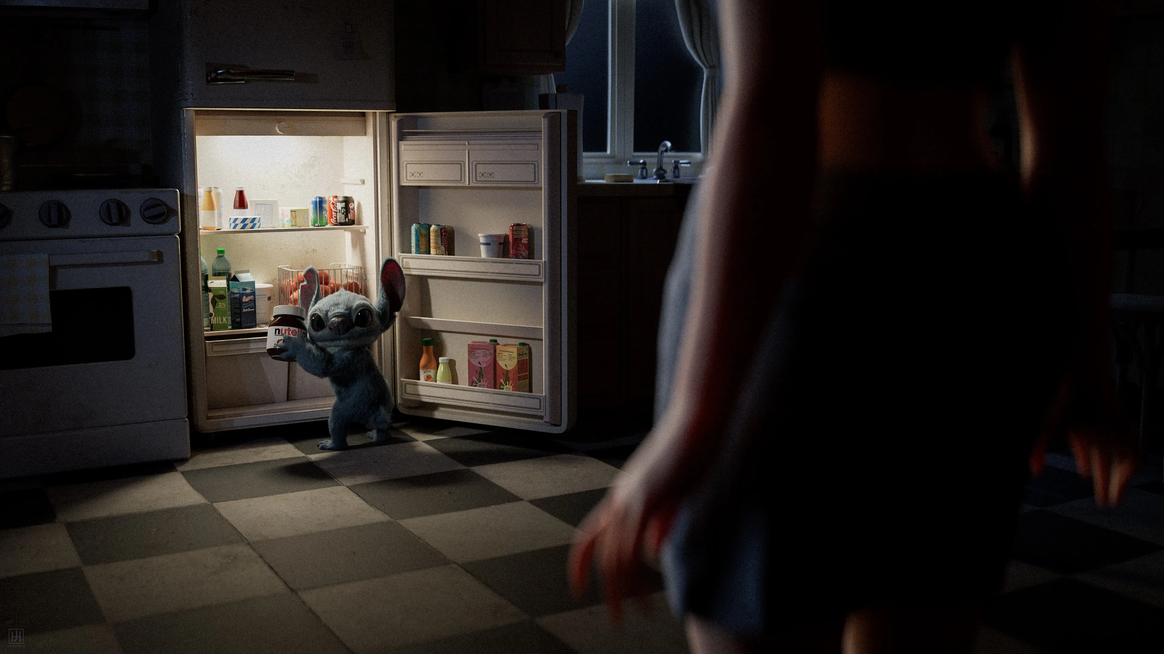 史莱姆 角色 设计 数字艺术 CGI 冰箱 4K壁纸