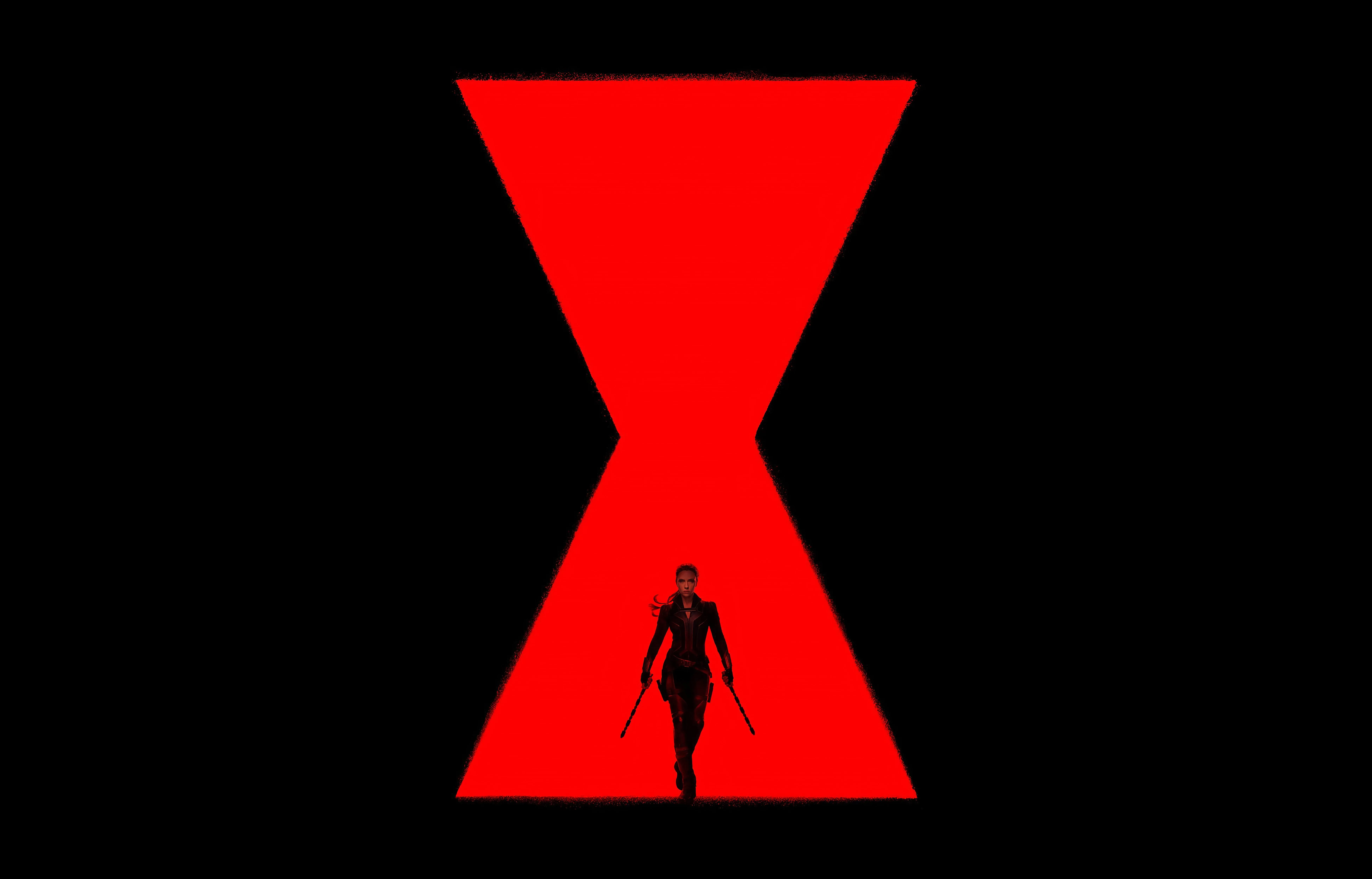 斯嘉丽·约翰逊 黑寡妇 红色 漫威电影宇宙 漫威 电影 电脑壁纸 8K壁纸