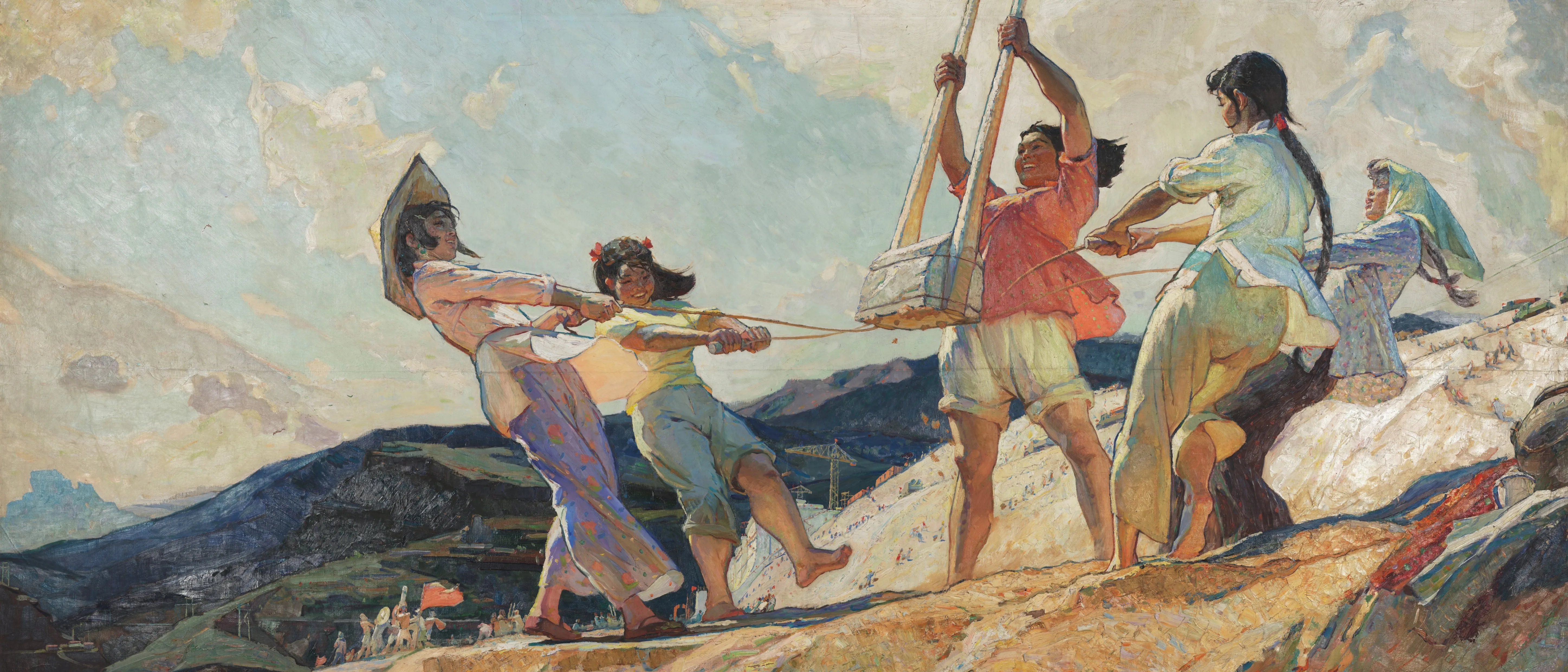 王文彬 女性 油画 油画 帆布 AI艺术 电脑壁纸 4K壁纸