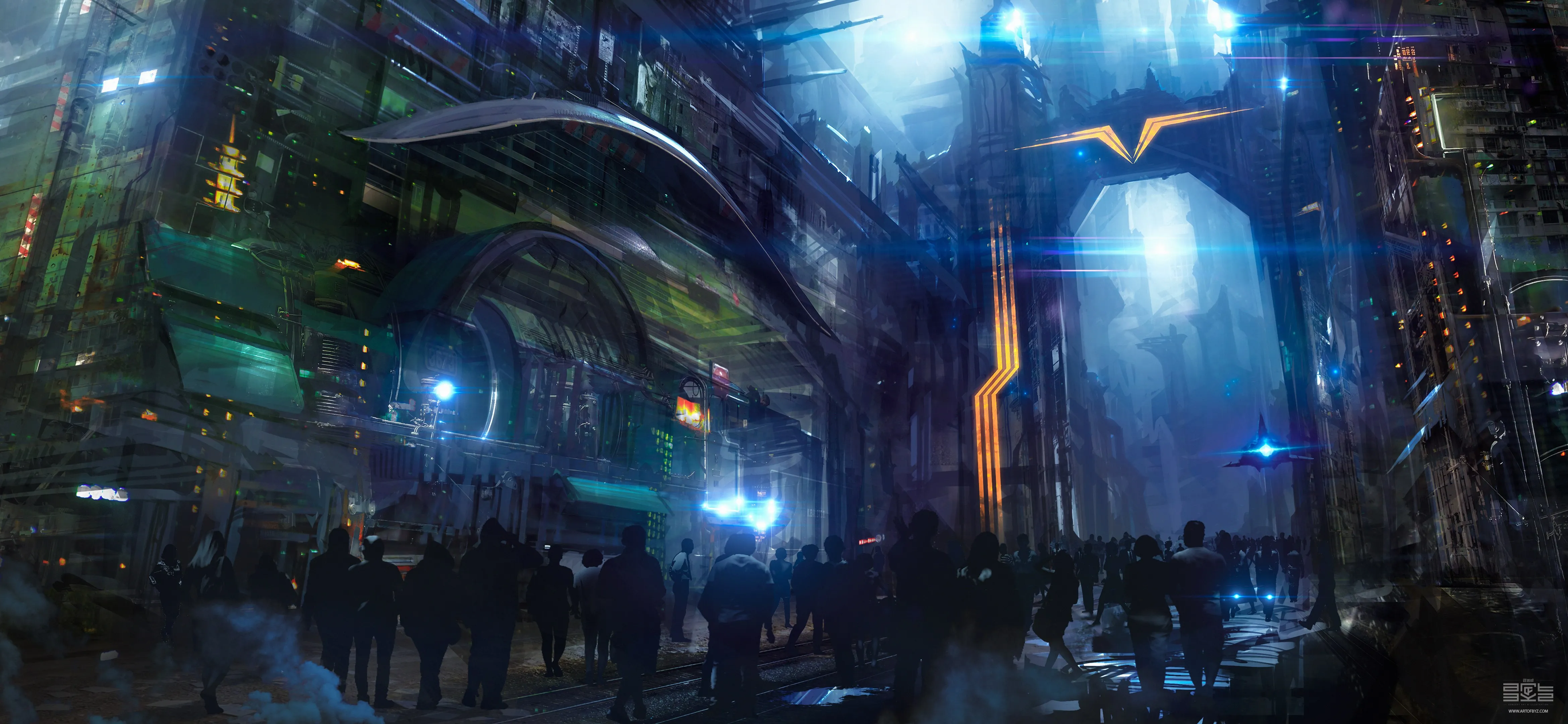 人物 AI艺术 插图 素描 数字绘画 概念艺术 环境 户外 未来主义 城市 城镇 宇宙飞船 黑暗 电脑壁纸 4K壁纸