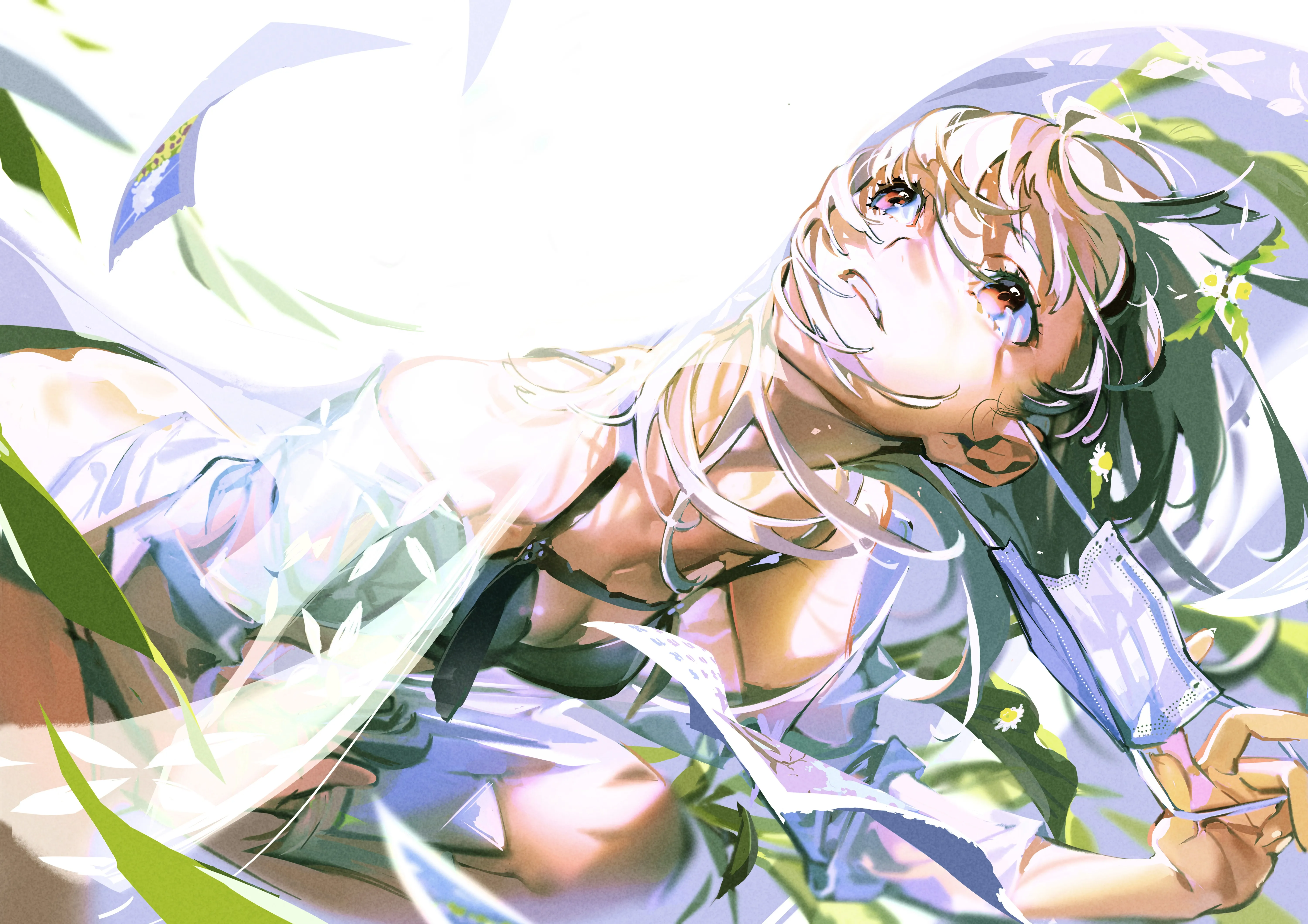 白发 动漫 动漫女孩 4K壁纸