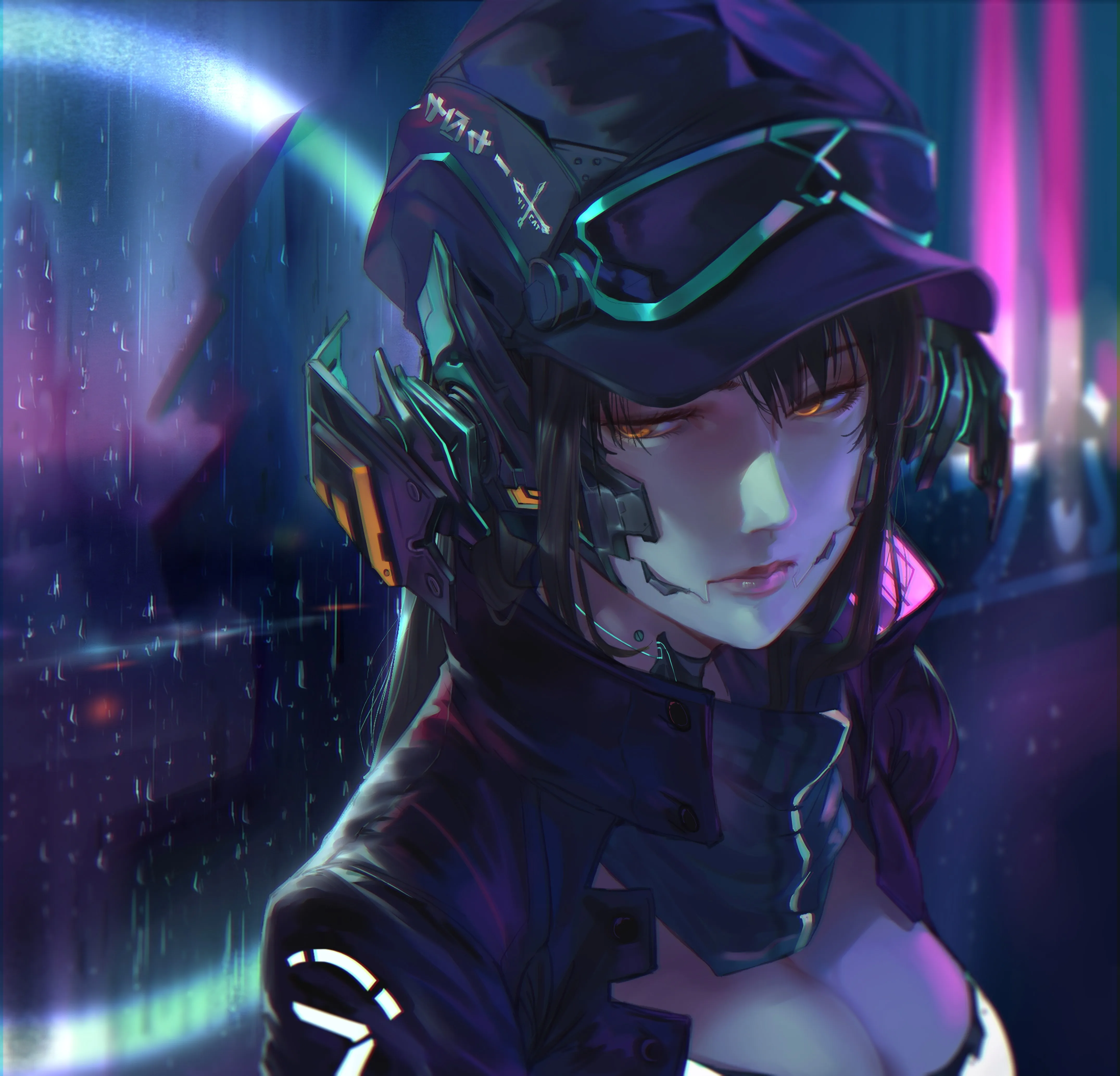 梦幻 女孩 帽子 窗户 4K壁纸