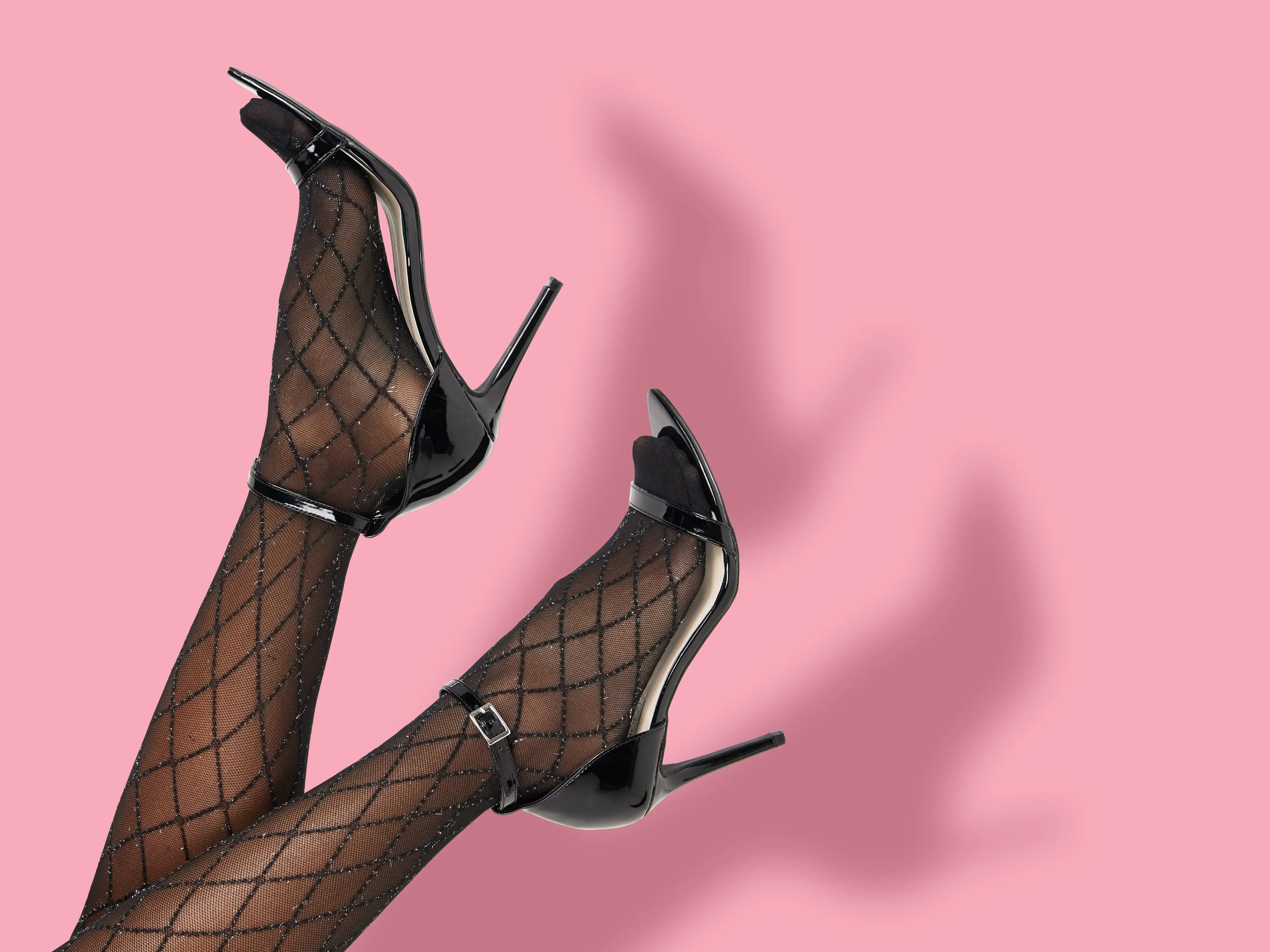 脚 尼龙 凉鞋 高跟鞋 裤袜 高跟鞋 皮影 渔网 4K壁纸