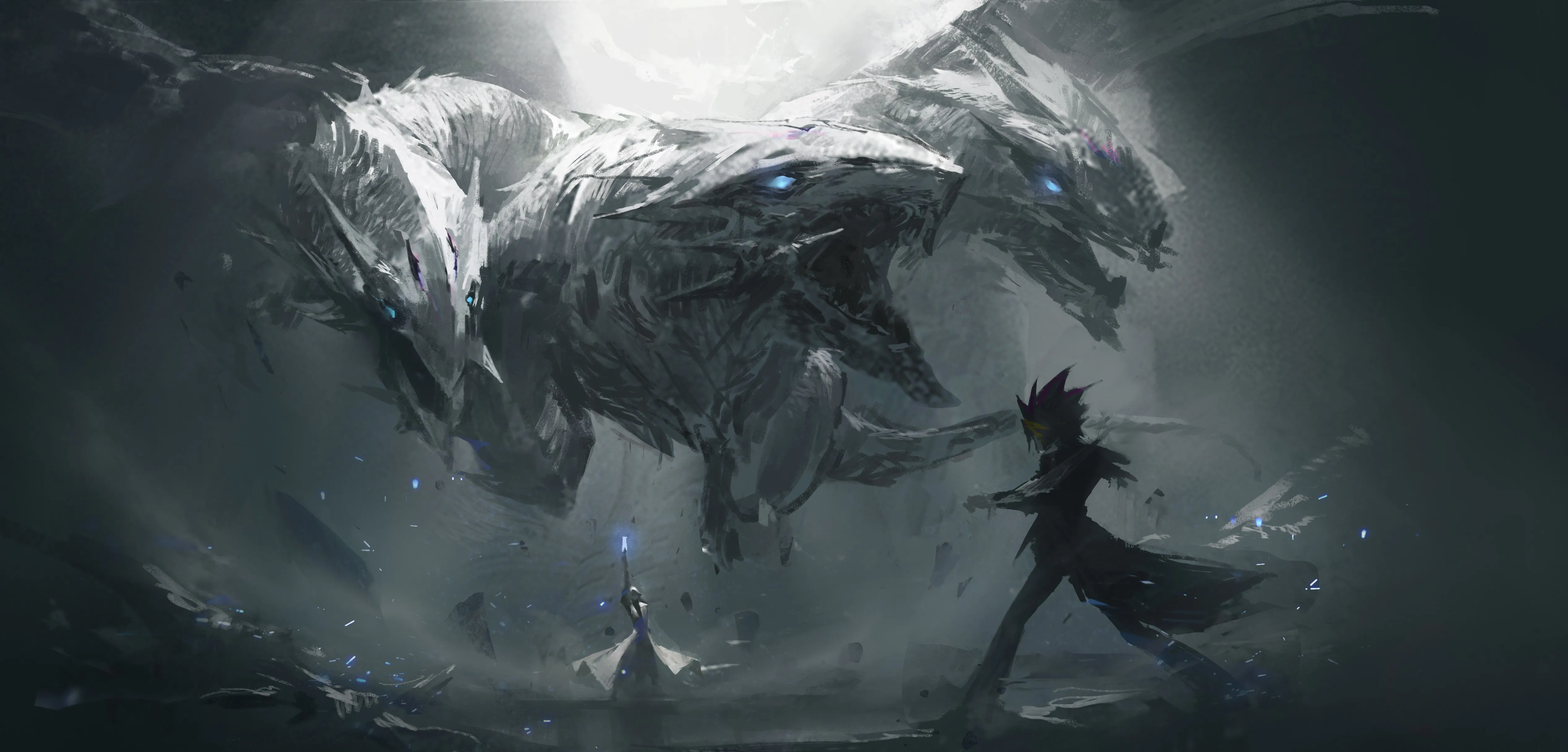 游戏王 交换卡 游戏 蓝眼睛 终极龙 4K壁纸