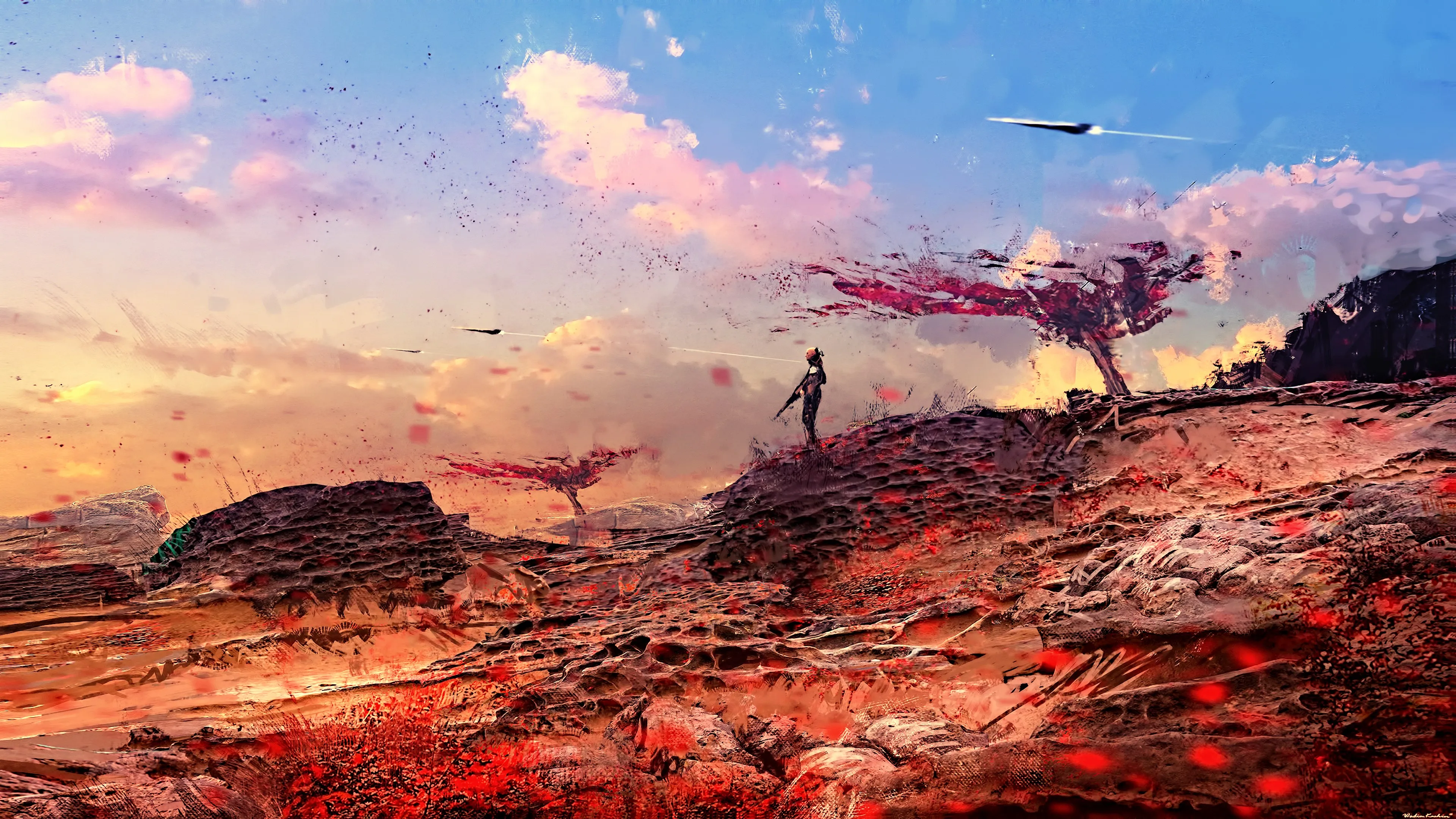 科幻 AI艺术 概念艺术 未来主义 奇幻艺术 粉丝艺术 宇宙飞船 网络 4K壁纸