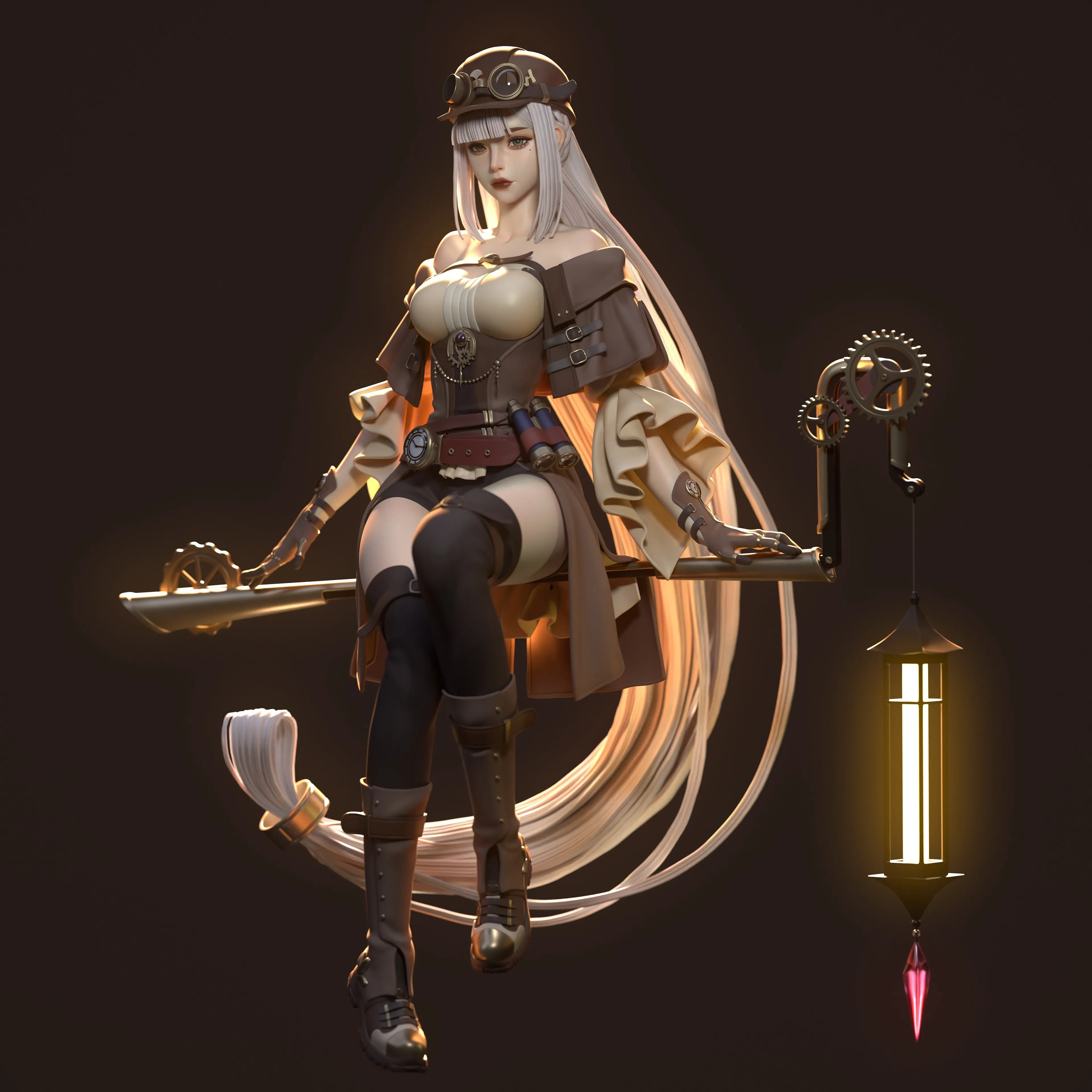 女人 长发 幻想 女孩 图片 简单背景 幻想艺术 手机壁纸 4K壁纸