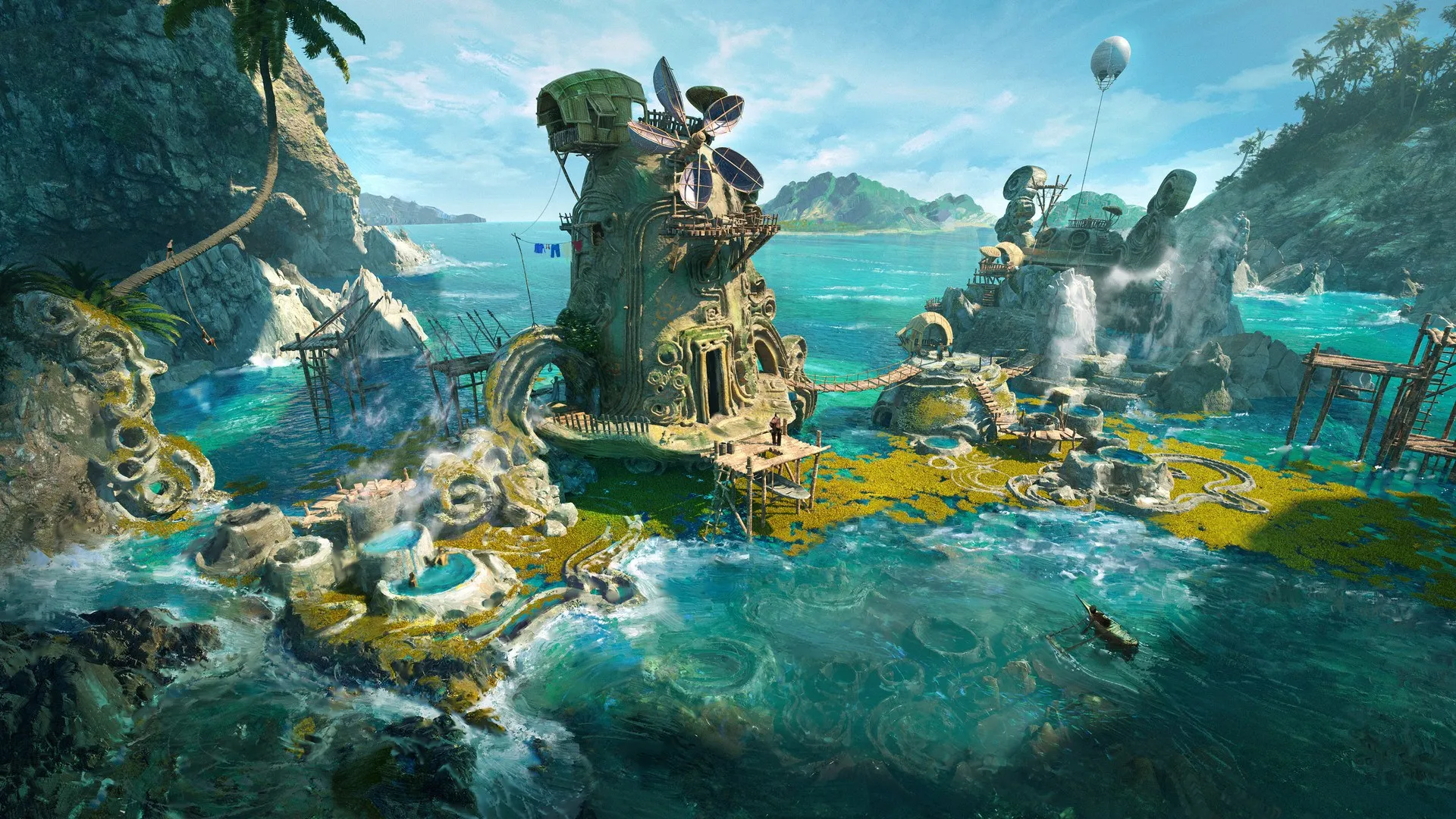 AI艺术 废墟 海洋