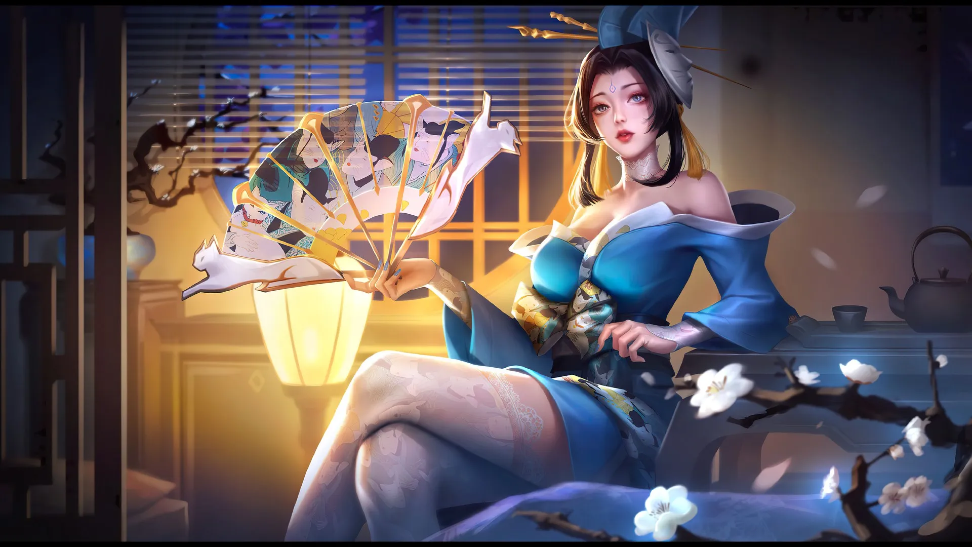 游戏CG角色 王者荣耀 白色丝袜 电脑壁纸 4K壁纸