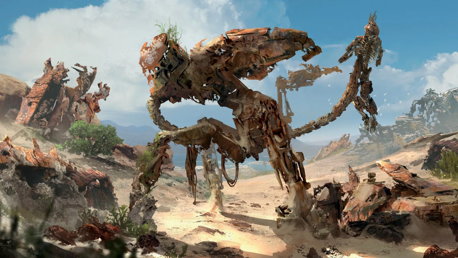 风化 猎物 渺小 阿洛伊 地平线禁区西部 视频游戏艺术 视频游戏女孩 电脑壁纸 4K壁纸