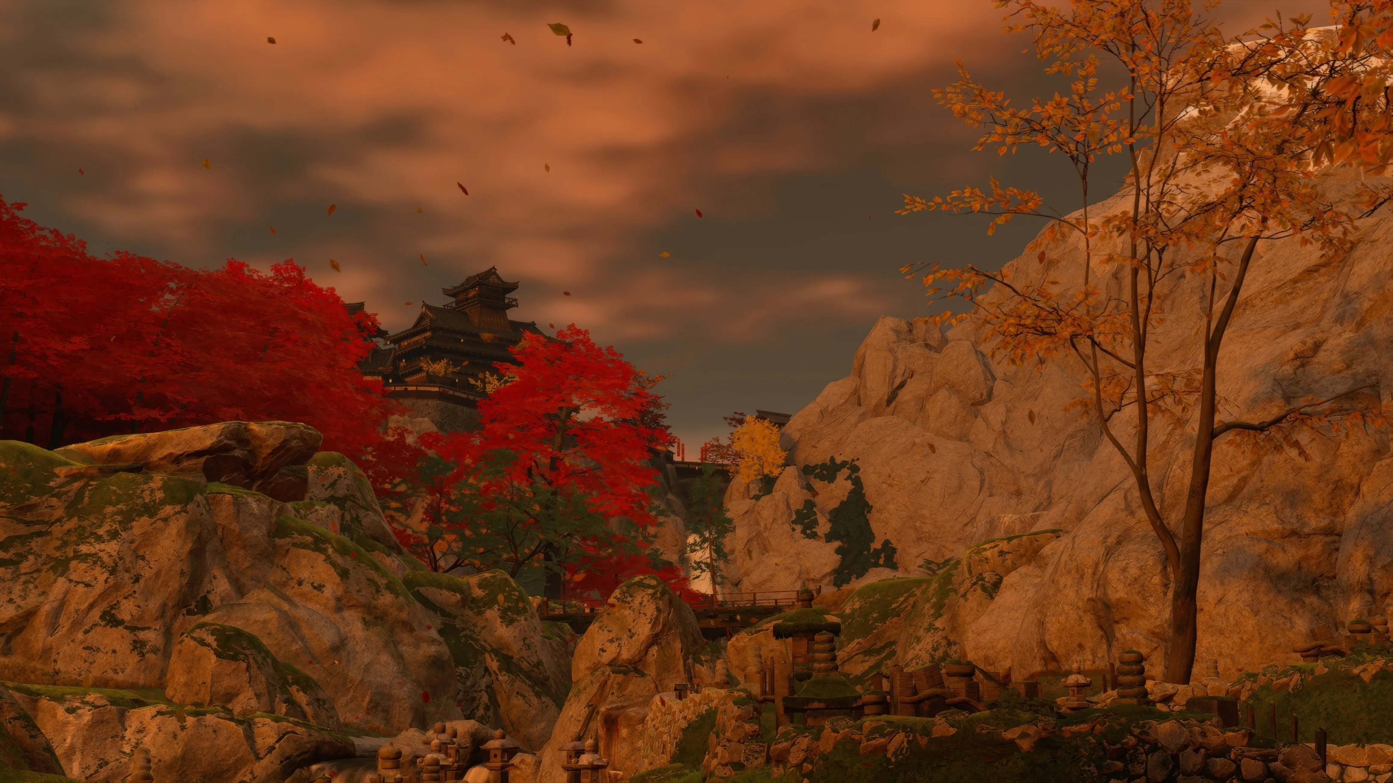 风景 对岛 幽灵 天空 数字艺术 电子 游戏 屏幕截图 树木 树叶 CGI 4K壁纸