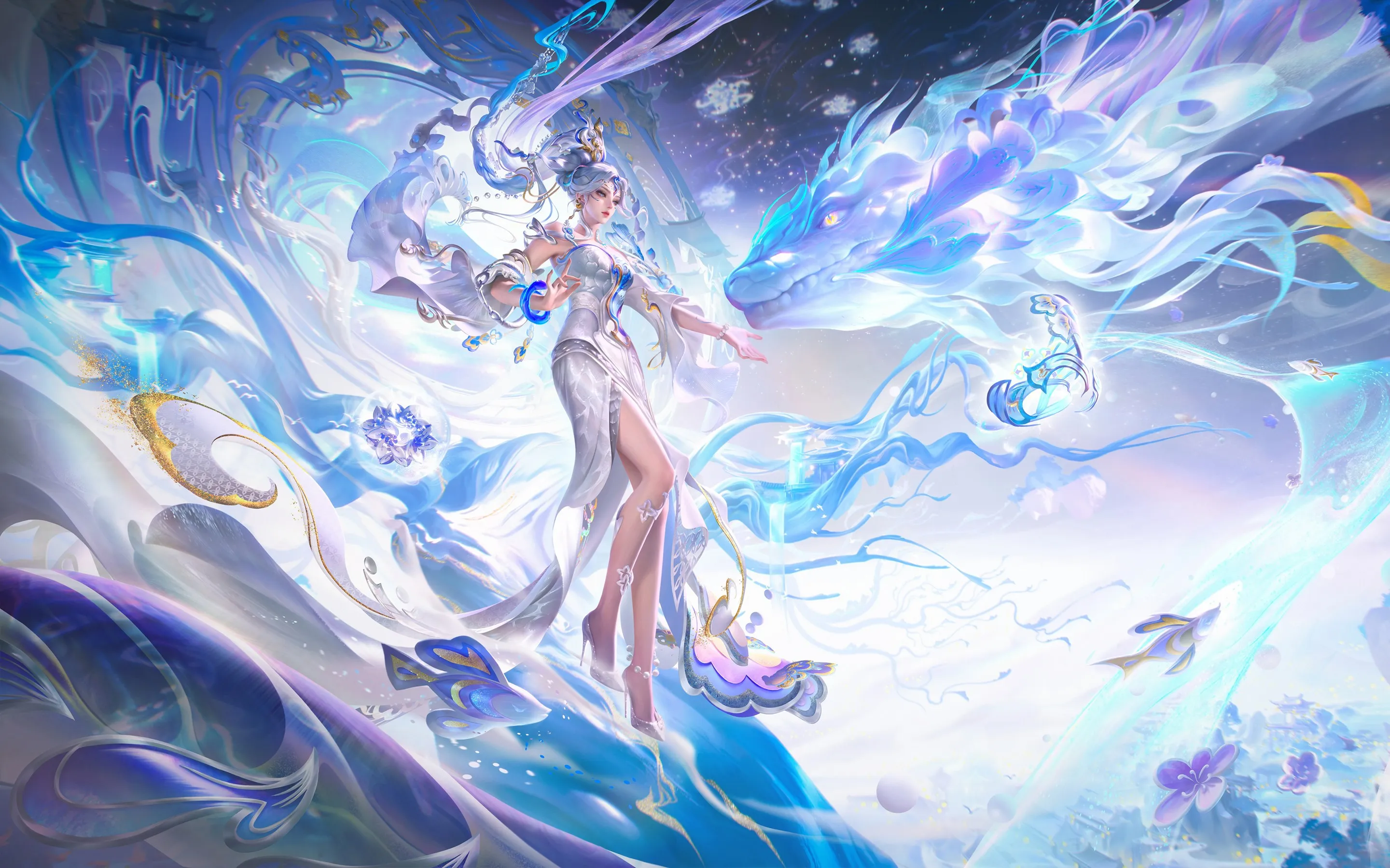 王者荣耀 蛇年 女娲 愿照千秋 游戏 2K壁纸