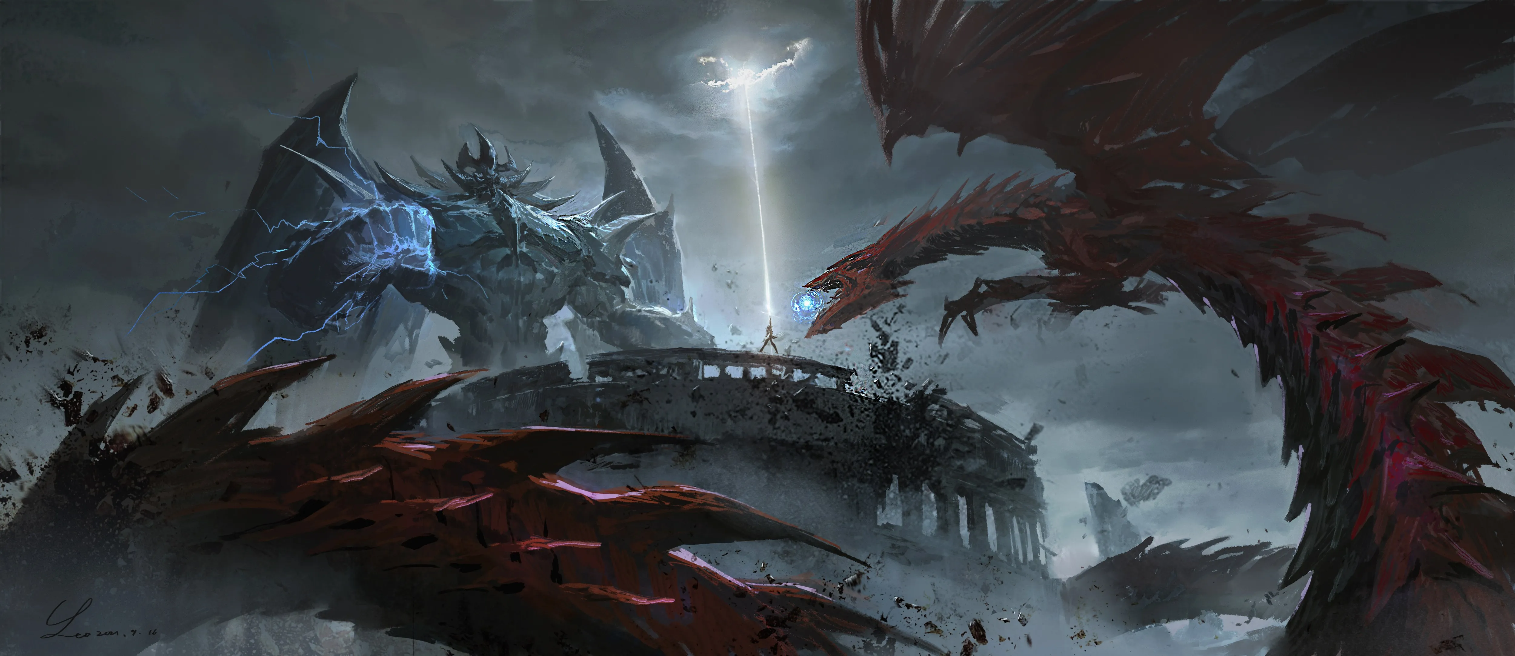 卡片游戏 龙 怪兽 4K壁纸