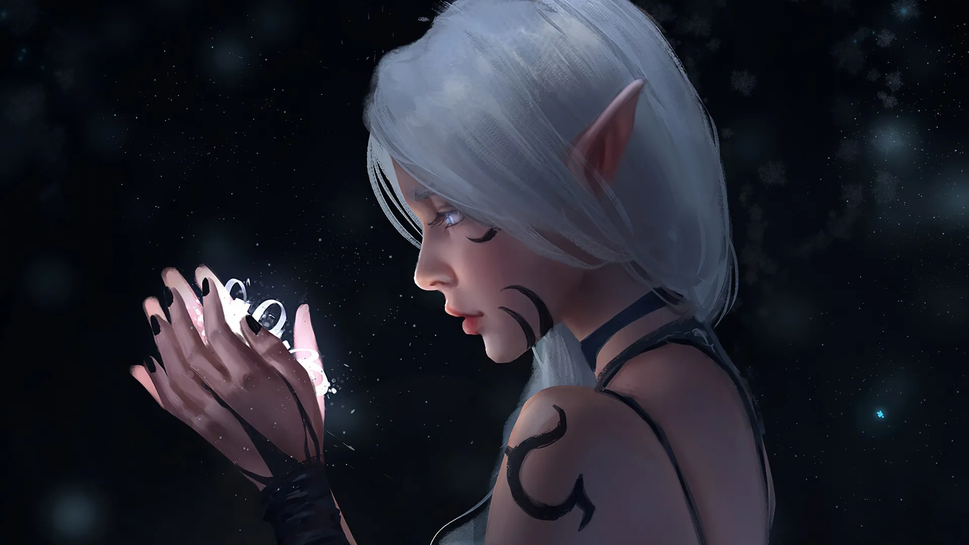 梦幻女孩 女人 精灵 春秋 梦幻艺术 兽耳