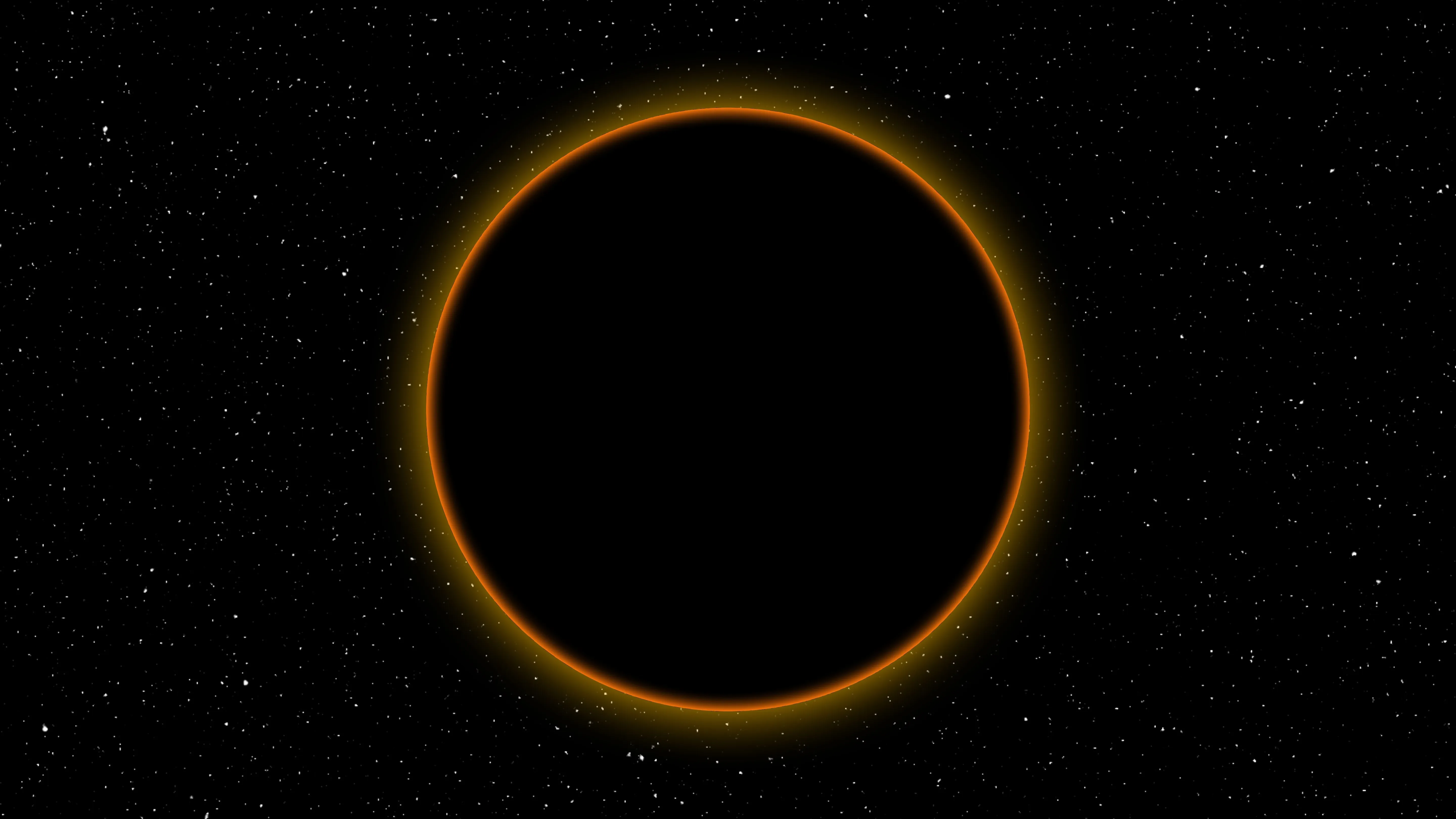 恒星 空间 月球 日食 4K壁纸